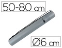 [PP06] PORTAPLANOS PLASTICO LIDERPAPEL DIAMETRO 6 CM EXTENSIBLE HASTA 80 GRIS