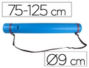 [PP03] PORTAPLANOS PLASTICO LIDERPAPEL DIAMETRO 9 CM EXTENSIBLE HASTA 125 CM AZUL
