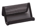 [KF04728] PORTATARJETAS Q-CONNECT METALICO NEGRO 11X7,5X5 CM