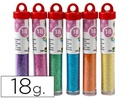 [PU06] PURPURINA LIDERPAPEL FANTASIA COLORES METALICOS PASTELES BOTE DE 18 GR