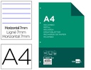 [RA02] RECAMBIO LIDERPAPEL A4 100 HOJAS 100G/M2 HORIZONTAL CON DOBLE MARGEN 4 TALADROS