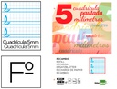 [RF25] RECAMBIO LIDERPAPEL A4 PAUTAGUIA 100 HOJAS 75 G CUADRICULADO PAUTADO 5 MM CON MARGEN 4 TALADROS