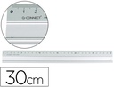 [KF00286] REGLA Q-CONNECT METALICA ALUMINIO 30 CM