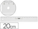 [11200000] REGLA M+R 20 CM PLASTICO TRANSPARENTE