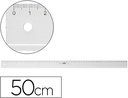 [11500000] REGLA M+R 50 CM PLASTICO TRANSPARENTE
