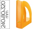 [KF04215] REVISTERO PLASTICO Q-CONNECT NARANJA TRANSLUCIDO