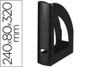 [KF04203] REVISTERO PLASTICO Q-CONNECT NEGRO OPACO 100% RECICLADO