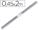[RL03] ROLLO PLASTICO FORRALIBROS LIDERPAPEL 0,45X2 MT 70 MC