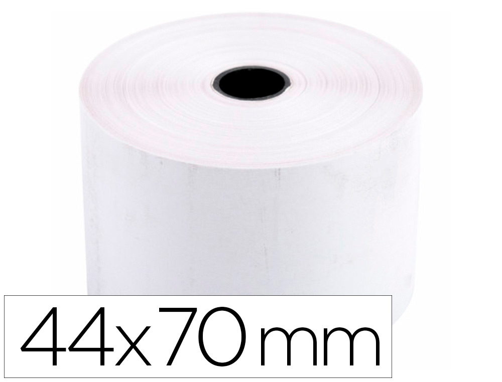 ROLLO SUMADORA TERMICO Q-CONNECT 44 MM ANCHO X 70 MM DIAMETRO SIN BISFENOL A