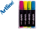 [EK-660-4] ROTULADOR ARTLINE FLUORESCENTE EK-660 PUNTA BISELADA BOLSA DE 4 UNIDADES COLORES SURTIDOS