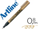 [EK-999 OR] ROTULADOR ARTLINE MARCADOR PERMANENTE TINTA METALICA EK-999 ORO PUNTA REDONDA 0.8 MM