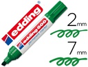 [500-04] ROTULADOR EDDING MARCADOR PERMANENTE 500 VERDE PUNTA BISELADA 7 MM