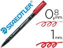 [3172] ROTULADOR STAEDTLER LUMOCOLOR RETROPROYECCION PUNTA DE FIBRAPERMANENTE 317-2 ROJO PUNTA MEDIA REDONDA 0.8-1 MM