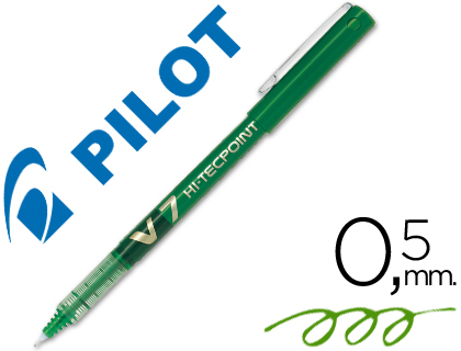 ROTULADOR PILOT PUNTA AGUJA V-7 VERDE 0.7 MM