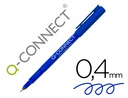 [KF25008] ROTULADOR Q-CONNECT PUNTA DE FIBRA FINE LINER AZUL 0,4 MM