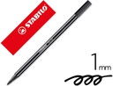 [68/46] ROTULADOR STABILO ACUARELABLE PEN 68 NEGRO PUNTA GRUESA 1MM
