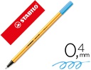 [88/57] ROTULADOR STABILO PUNTA DE FIB RA POINT 88 AZUL CELESTE PUNTA FINA 0,4MM