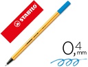 [88/32] ROTULADOR STABILO PUNTA DE FIB RA POINT 88 AZUL ULTRAMAR PUNTA FINA 0,4MM