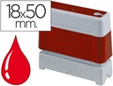 [PR1850R6P] SELLO AUTOMATICO BROTHER 18 MM X 50 MM ROJO