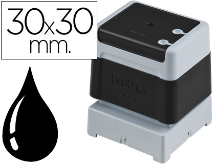 SELLO AUTOMATICO BROTHER 30 MM X 30 MM NEGRO