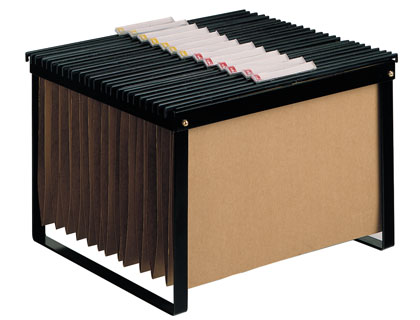 SOPORTE PARA CARPETAS COLGANTE Q-CONNECT NEGRO BASTIDOR DE SOBREMESA PARA CARPETAS TAMAÑO FOLIO Y DIN A4