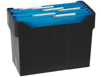 SOPORTE PARA CARPETAS COLGANTES ARCHIVO 2000 ARCHIVOX POLIESTIRENO NEGRO CAPACIDAD 20 CARPETAS DIN A4