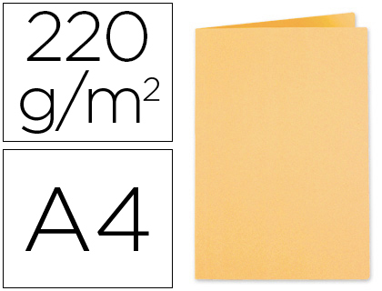 SUBCARPETA CARTULINA EXACOMPTA DIN A4 CREMA 220 GR