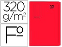 [400040684] SUBCARPETA CARTULINA GIO FOLIO POCKET ROJO CON BOLSA Y SOLAPA 320G/M2