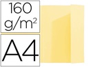 [348005E] SUBCARPETA EXACOMPTA DIN A4 AMARILLO 160G/M2 CON SOLAPA INTERIOR