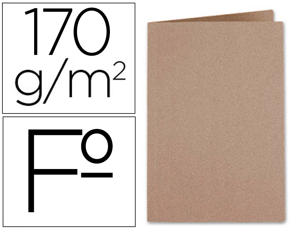 SUBCARPETA LIDERPAPEL FOLIO KRAFT 200G/M2