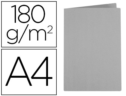 SUBCARPETA LIDERPAPEL A4 GRIS 180G/M2