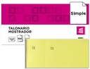[TL07] TALONARIO LIDERPAPEL MOSTRADOR 50X110 MM TL07 AMARILLO CON MATRIZ