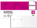 [TL09] TALONARIO LIDERPAPEL MOSTRADOR 50X110 MM TL09 BLANCO CON MATRIZ