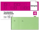 [TL12] TALONARIO LIDERPAPEL MOSTRADOR 50X110 MM TL12 VERDE CON MATRIZ