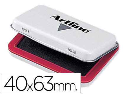 TAMPON ARTLINE Nº00 ROJO 40X63 MM