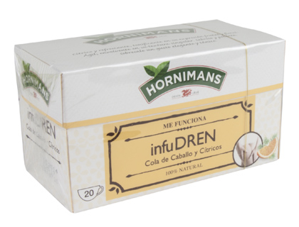 TE HORNIMANS INFUDREN COLA DE CABALLO Y CITRICOS CAJA DE 20 BOLSAS
