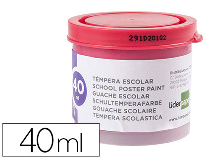 TEMPERA LIDERPAPEL ESCOLAR 40 ML MAGENTA