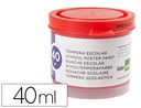[TP66] TEMPERA LIDERPAPEL ESCOLAR 40 ML ROJO