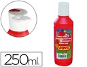[50207] TEMPERA LIQUIDA JOVI ESCOLAR 250 ML BERMELLON