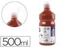 [TP18] TEMPERA LIQUIDA LIDERPAPEL ESCOLAR 500 ML MARRON