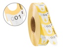 [39649160] TICKETS TURNOMATIC 31X67 MM COLOR AMARILLO ROLLO 4000 TICKETS