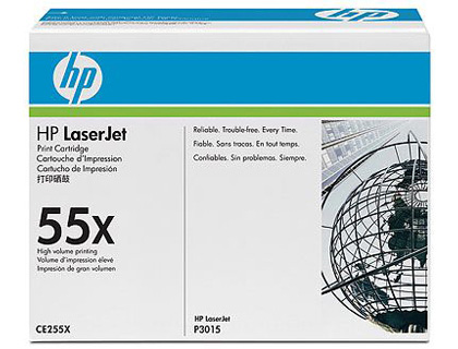 TONER HP 55X NEGRO -12500PAG- P3015X