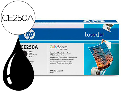TONER HP LASERJET COLOR CP3525 NEGRO 5.000 PAG