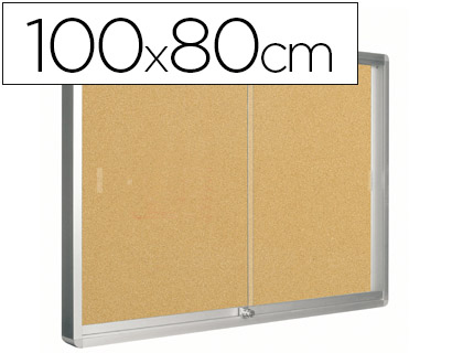 VITRINA DE ANUNCIOS Q-CONNECT MARCO DE ALUMINIO 800 X 1000MM