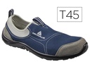 [MIAMIS1PGB45] ZAPATOS DE SEGURIDAD DELTAPLUS DE POLIESTER Y ALGODON CON PLANTILLA Y PUNTERA - COLOR AZUL MARINO TALLA 45