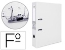 [AZ51] ARCHIVADOR DE PALANCA LIDERPAPEL FOLIO DOCUMENTA FORRADO PVC CON RADO LOMO 75MM BLANCO CON COMPRESOR