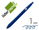 [BO07] BOLIGRAFO LIDERPAPEL SOFT TOUCH RETRACTIL 1 MM TINTA AZUL