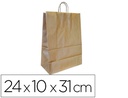 [KF18670] BOLSA KRAFT Q-CONNECT NATURAL ASA RETORCIDA 240X100X310 MM