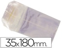 [BS45180SINSOLAPA] BOLSA CELOFAN 35X180 MM PAQUETE 100 UNIDADES