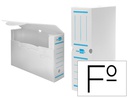 [DF06] CAJA ARCHIVO DEFINITIVO PLASTICO LIDERPAPEL LOMO 100 MM BLANCO 360X100X260 MM